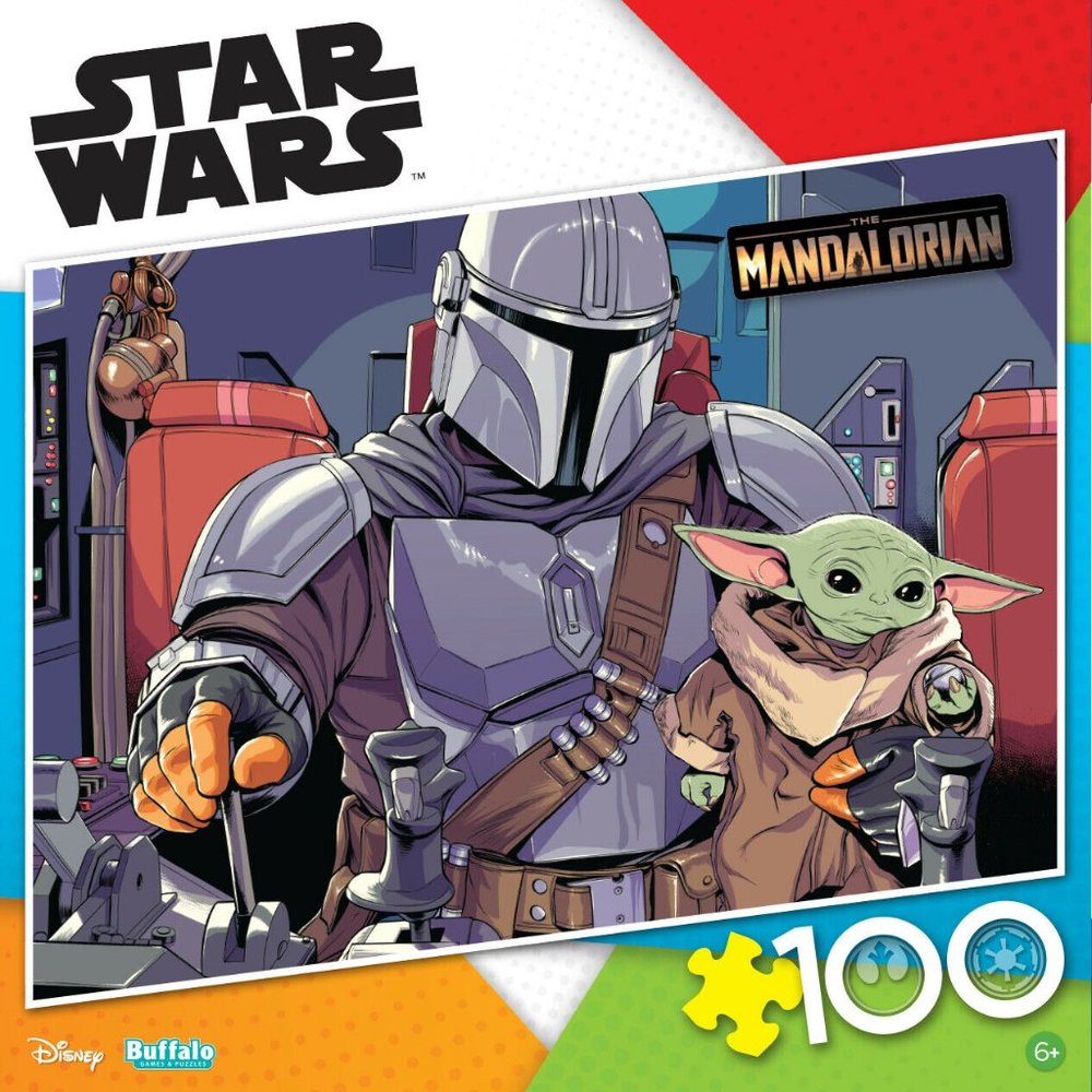 Star Wars The Mandalorian Baby Yoda * Buffalo Jigsaw Puzzle 100 Piece Mando NEW